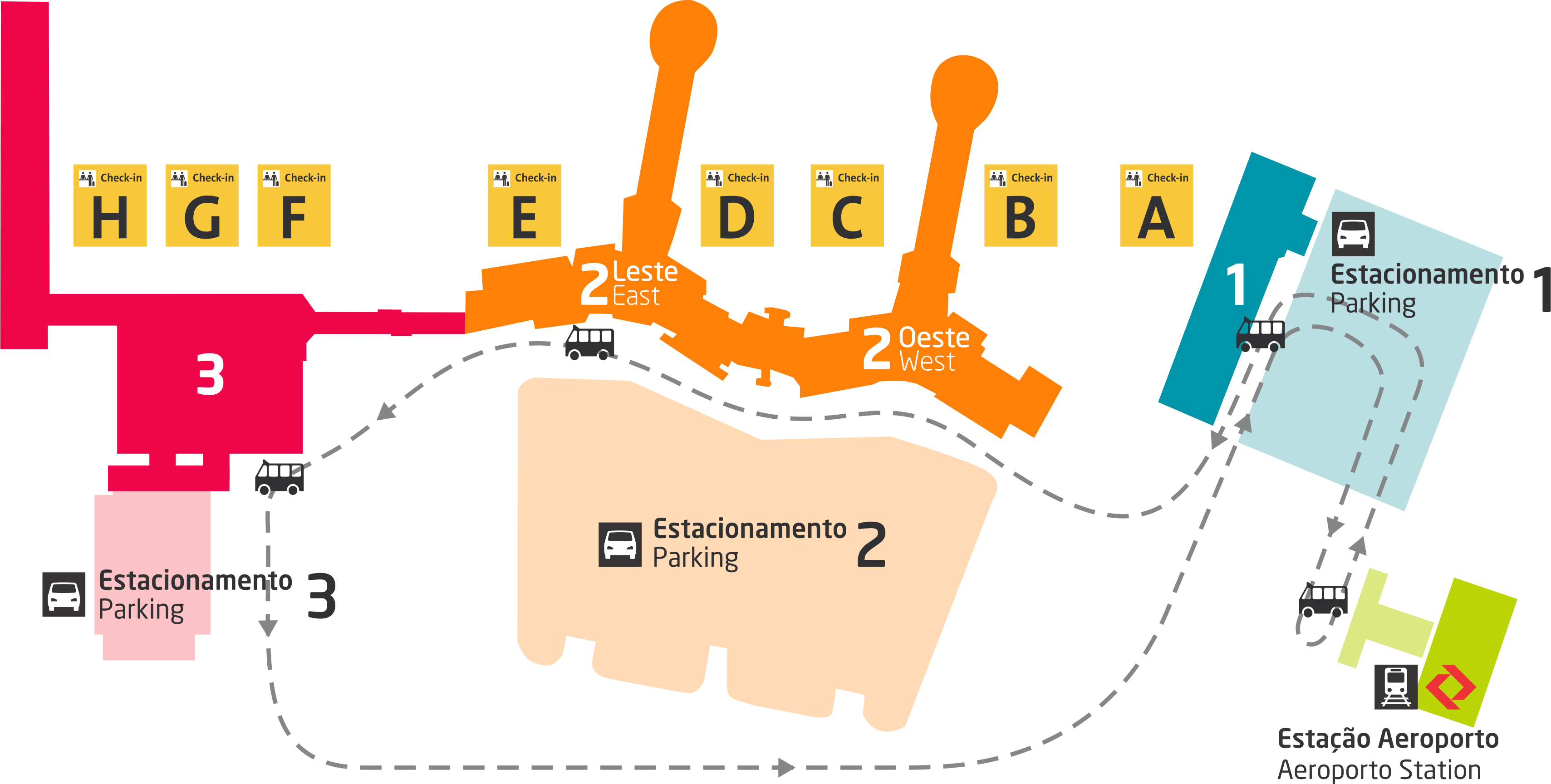Gru Airport Terminal Map